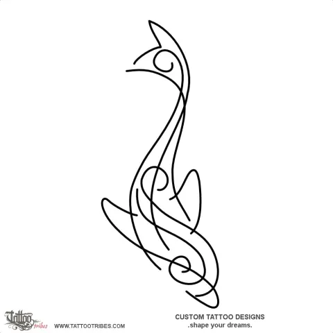 Stylized dolphin