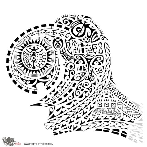 Whakaahu whakamua (Progress, advance) tattoo design thumbnail