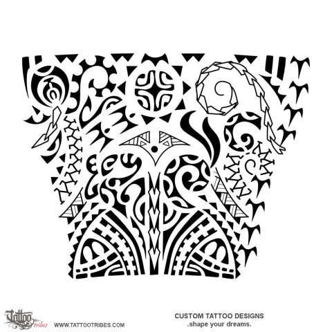 Poutiriao (Spiritual guardian) tattoo design thumbnail