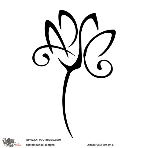 A+D+S+G lotus (Perfection) tattoo design thumbnail