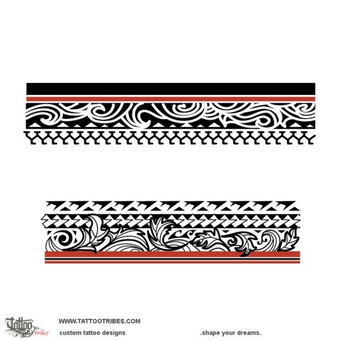 Mixed bands (Maldivian) tattoo design thumbnail