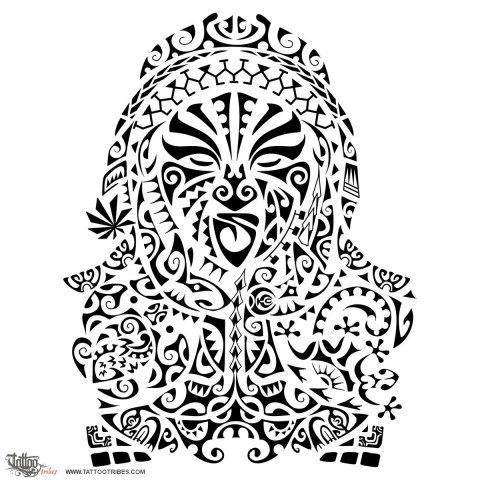 Hautoa (Bravery) tattoo design thumbnail