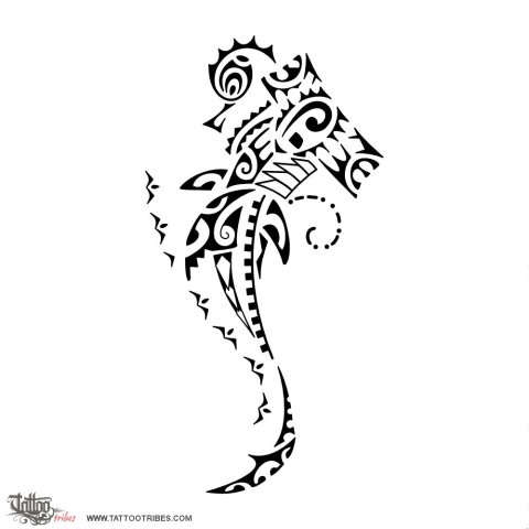 Hammerhead shark (Petra) tattoo design thumbnail