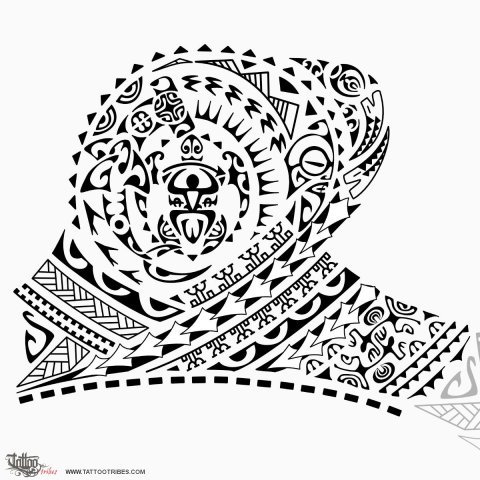Toa-warrior-half-sleeve (Warrior, victorious) tattoo design thumbnail