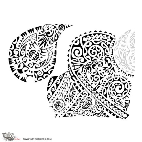 Whakawawao (Defending) tattoo design thumbnail