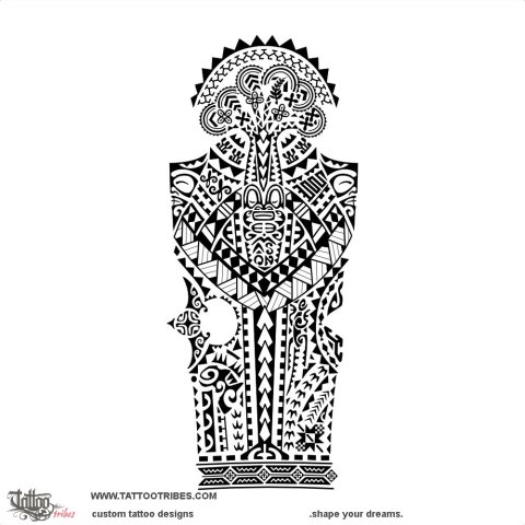 Tumu (Roots) tattoo design thumbnail