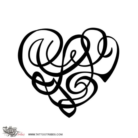 G+L+L heart (Love) tattoo design thumbnail
