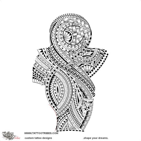 Masina (Moon) tattoo design thumbnail