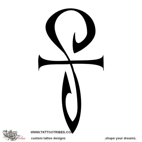 Ankh + S (Eternal life) tattoo design thumbnail