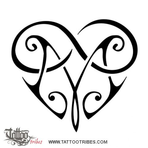 M+infinity heart (Eternal bond) tattoo design thumbnail
