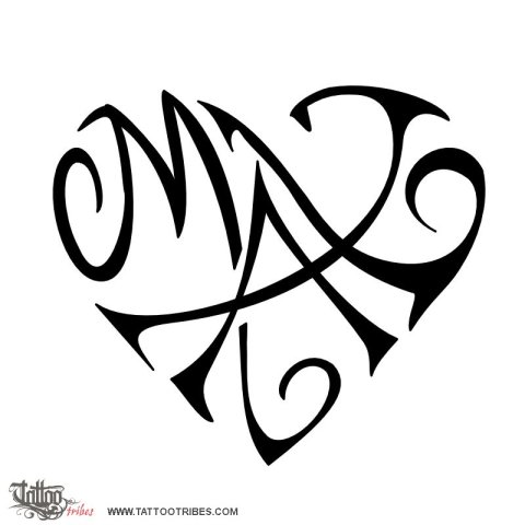 Max (Heartigram) tattoo design thumbnail