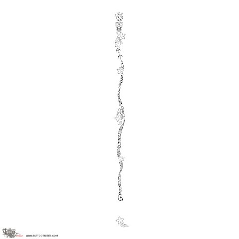 Iwi Tuaroa (Spinal column) tattoo design thumbnail