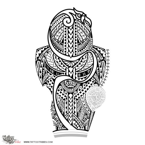Puipuia (Guardian) tattoo design thumbnail