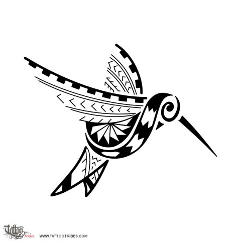Samoan hummingbird (Beauty, life) tattoo design thumbnail