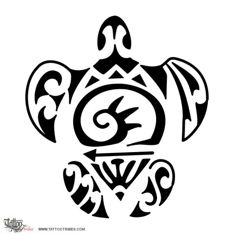 F+A+M+S turtle (Family) tattoo design thumbnail