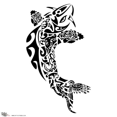 Composite Koi (Bond of blood) tattoo design thumbnail
