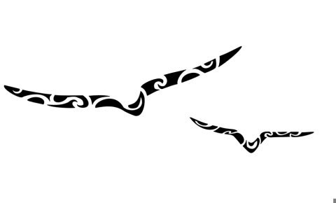 Seagulls (Freedom) tattoo design thumbnail