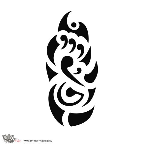 Maorigram (MFG letters) tattoo design thumbnail