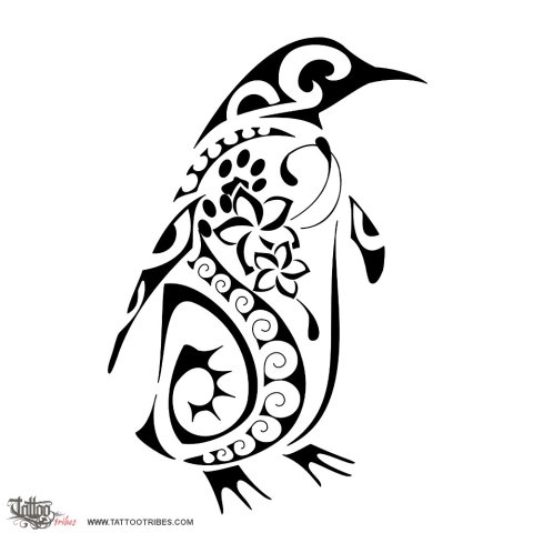 Penguin (Constancy) tattoo design thumbnail
