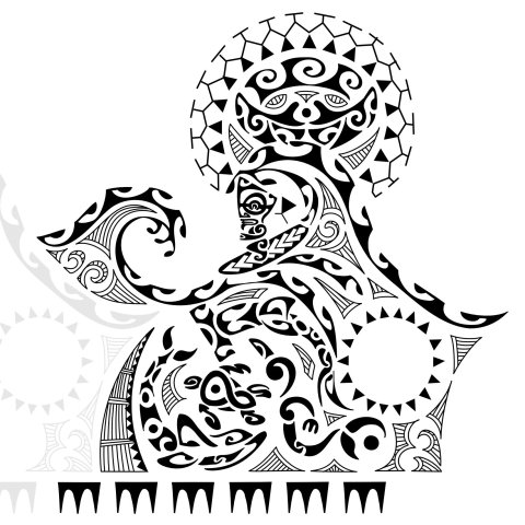 Surf way (Surf, family) tattoo design thumbnail