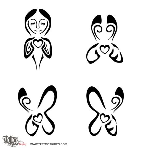 Twin sisters (Two lives one soul) tattoo design thumbnail