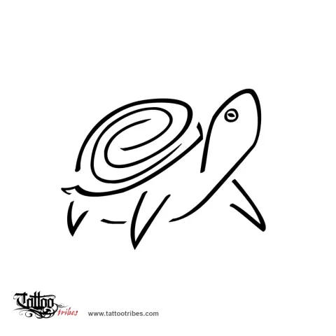 Stylized turtle