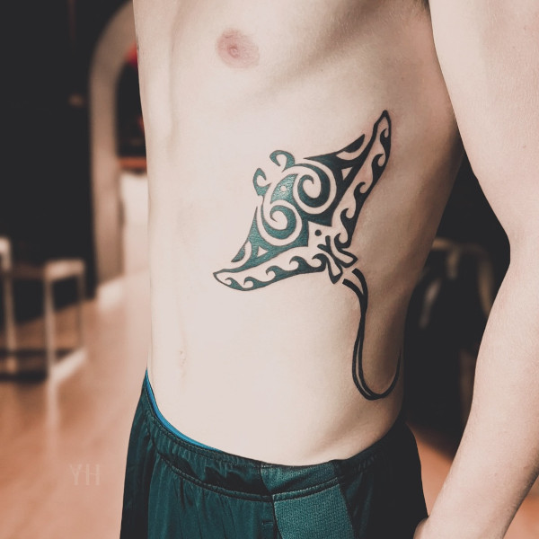 Real community tattoo placement: Guest - manta: inked placement tattoo photo