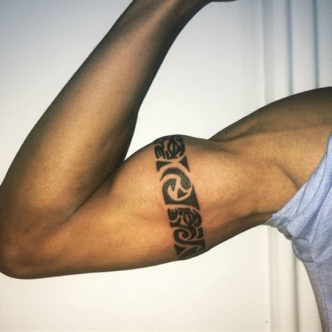 Abreu - wrist band: real inked placement tattoo photo thumbnail
