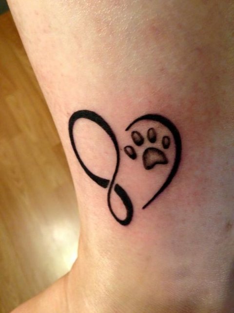 Emmy - Infinity heart: real inked placement tattoo photo thumbnail