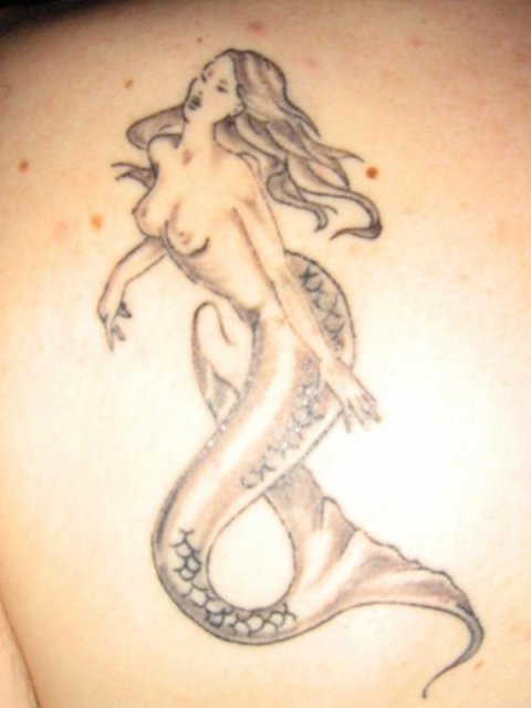 Fabio - Mermaid: real inked placement tattoo photo thumbnail