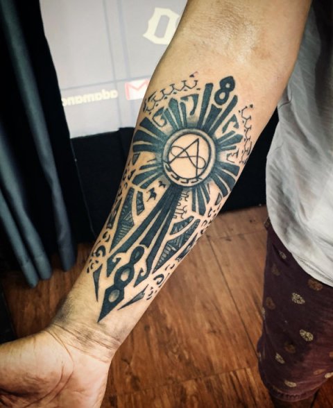 Guest - Filipino sun turtle: real inked placement tattoo photo thumbnail