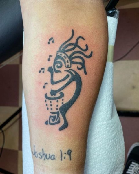 Guest - rasta kokopelli: real inked placement tattoo photo thumbnail