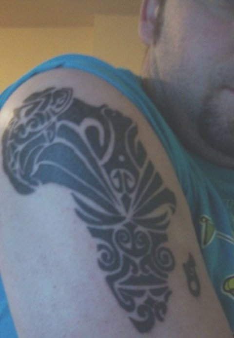 Julio - African dream: real inked placement tattoo photo thumbnail