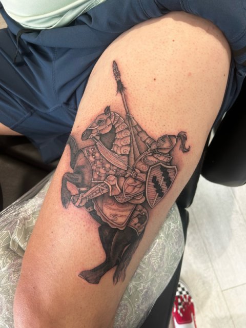 Kiernan - knight: real inked placement tattoo photo thumbnail