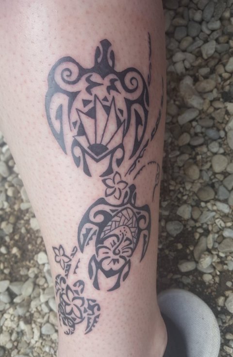 Maddalena - Family turtles: real inked placement tattoo photo thumbnail