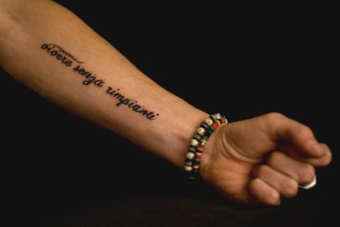 Marko - Living without regrets: real inked placement tattoo photo thumbnail