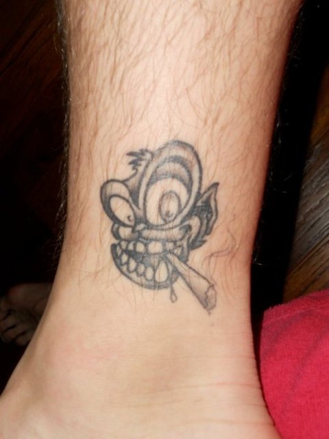 Mattia - Amsterdam monkey: real inked placement tattoo photo thumbnail