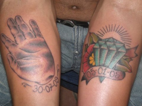 Michele - Forearms: real inked placement tattoo photo thumbnail