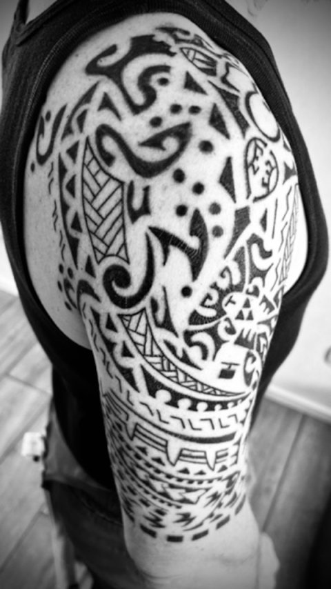 Oliver - Ti'am&amacr;: real inked placement tattoo photo thumbnail