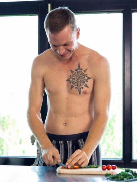 Yan K - Aztec star: real inked placement tattoo photo thumbnail