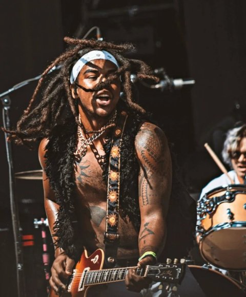Dane Pieper in concert - Kumu: real inked placement tattoo photo thumbnail