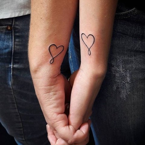 Guests - infinity heart: real inked placement tattoo photo thumbnail
